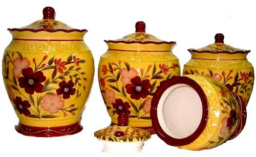 GARDEN TUSCANY 4PC CANISTER SET, COOKIE JAR