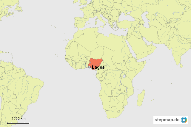 Lagos in Nigeria von frisbeegallia Landkarte f r Afrika Lagos in Nigeria von frisbeegallia Landkarte f r Afrika