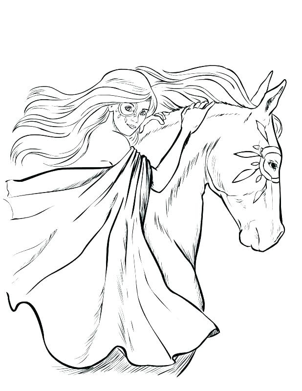 Realistic Horse Coloring Pages at GetColorings.com | Free ...