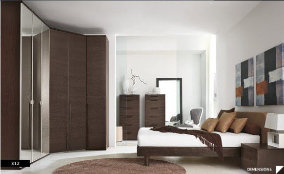 Perfection modern themed bedroom designs