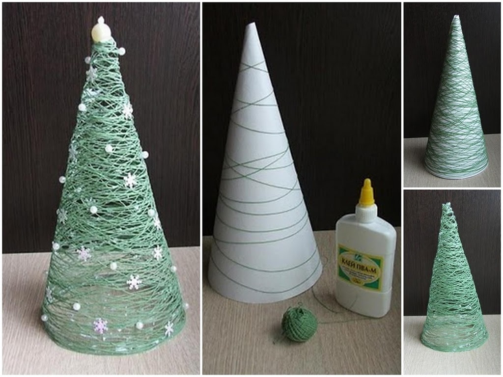 DIY Christmas Decorations Thread Roll Christmas Tree Daddy By Day