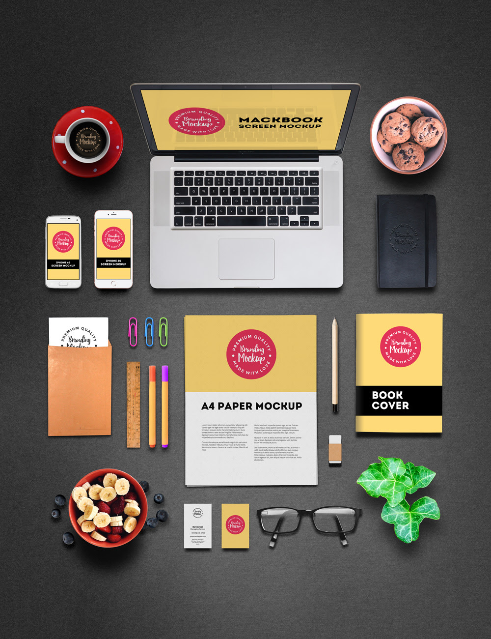Download Free Branding and Identity Mockup - GraphicsFuel
