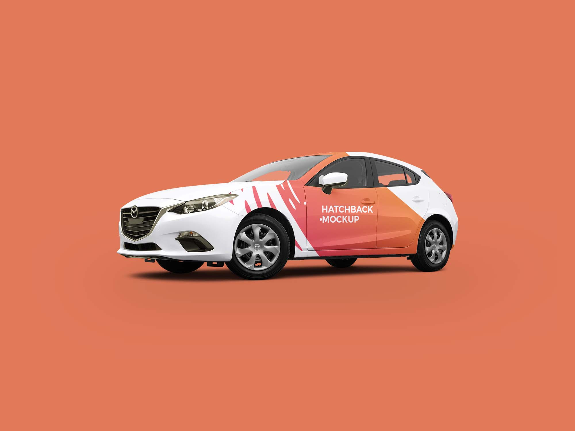 Download Free Hatchback Car Mockup Psd
