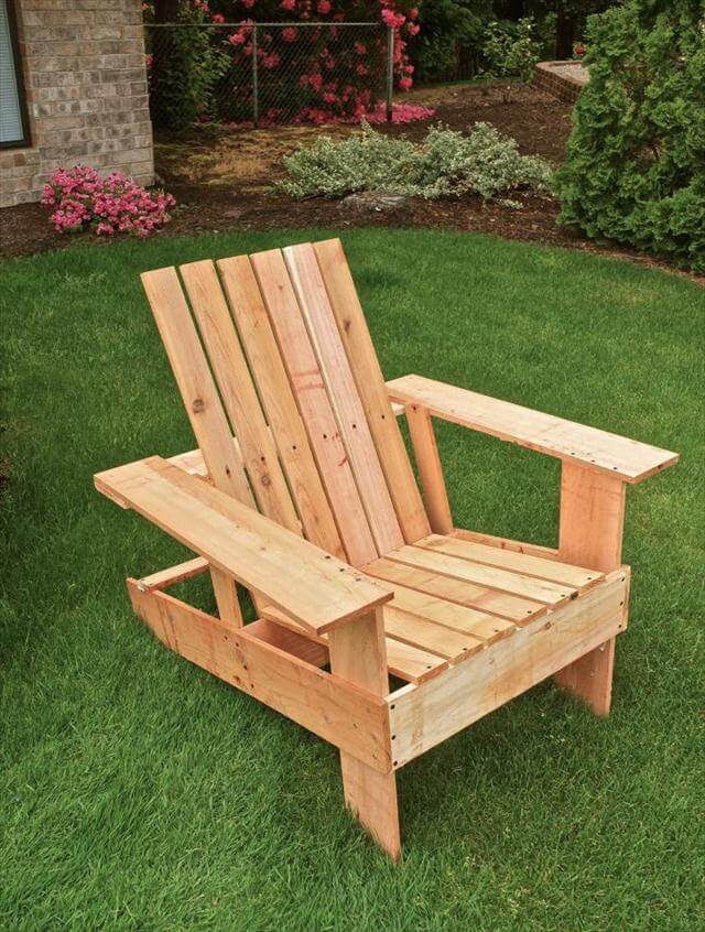 DIY Pallet Adirondack Chair: Step by Step Tutorial 99 ...