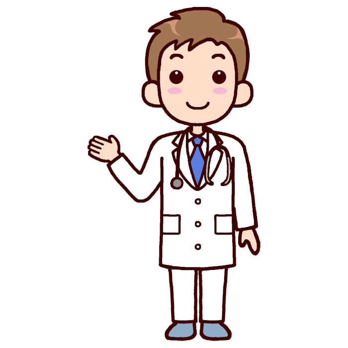 医師 カラー 働く人 いろいろな仕事 職業の無料イラスト 人物素材
