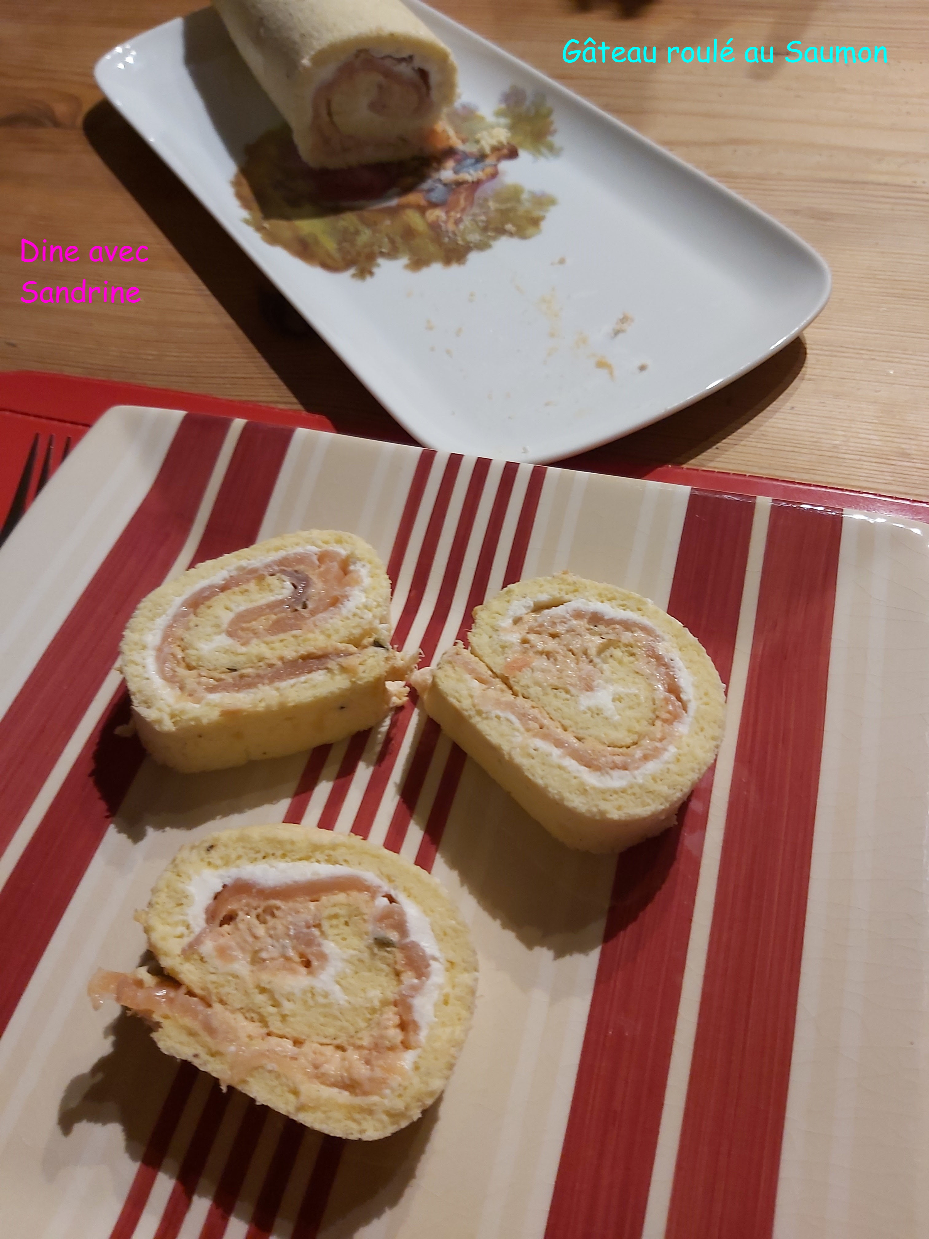 Un Gateau Roule Au Saumon Fromage Frais Et Tarama