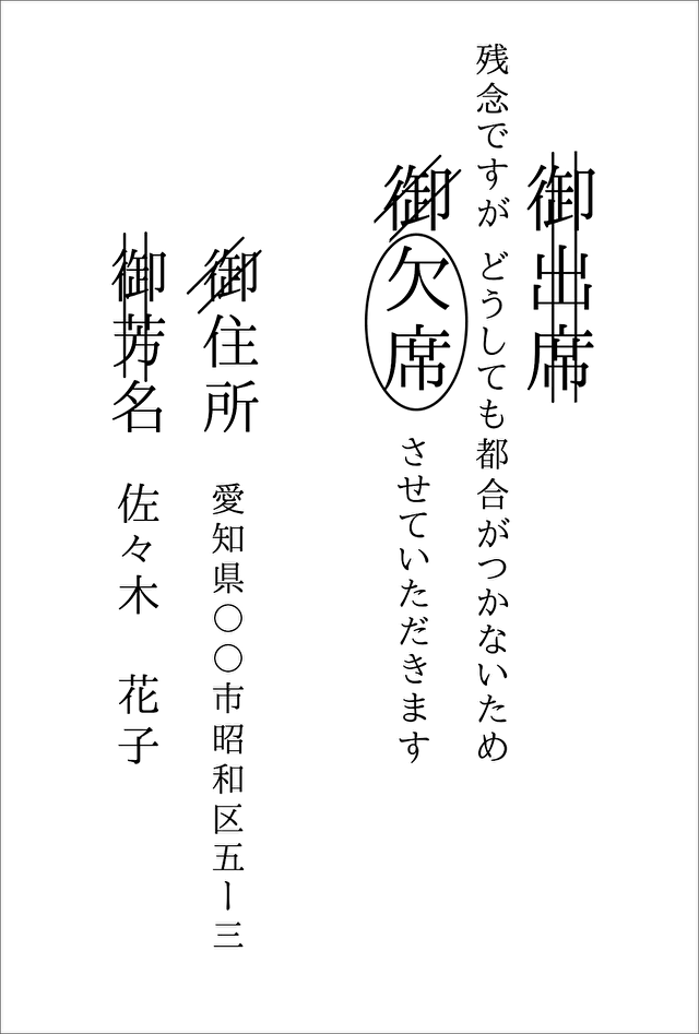 結婚式の招待状が届いた 返信ハガキの書き方をイラストつきで解説 Votreweddingmedia