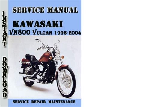 Download Kawasaki Vn800 Vulcan 800 1996 2004 Service Repair Manual (PDF / ePub)