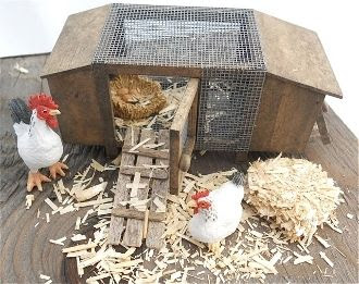 Miniature Garden Chicken Coop | Miniature Dollhouses &amp; Accessories ...