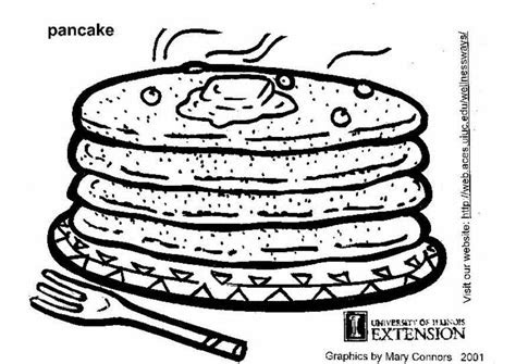 kleurplaat pannenkoek afb
