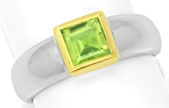 Original-Foto 2, GOLDRING, SPITZEN-PERIDOT, GELBGOLD WEISSGOLD SHOP NEU!