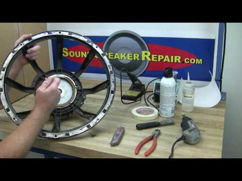 How to recone and repair a speaker or woofer with a Pro How to recone and repair a speaker or woofer with a Pro