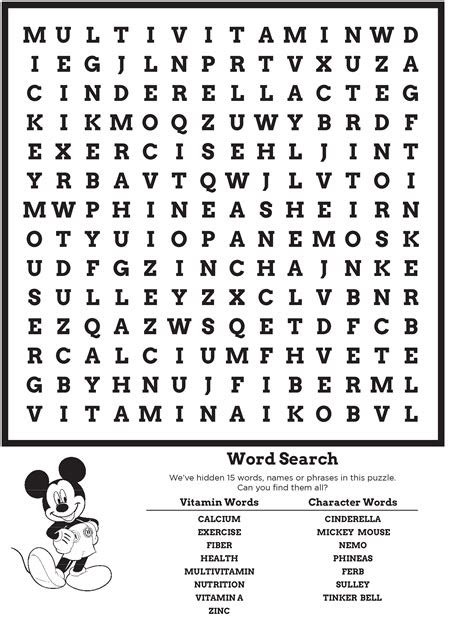 This disney kingdom word search is a fun way for the little ones to get excited about their trip. disney word search puzzles activity shelter
