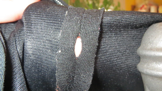 whole in seam