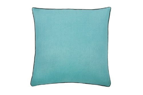 Thomas Paul 100-Percent Linen 22-Inch Pillow, Solid Aqua