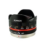 Rokinon FE75MFT-B 7.5mm F3.5 UMC Fisheye Lens for Micro Four Thirds