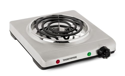 Toastess THP-517 Electric Single-Coil Cooking Range, Stainless Steel