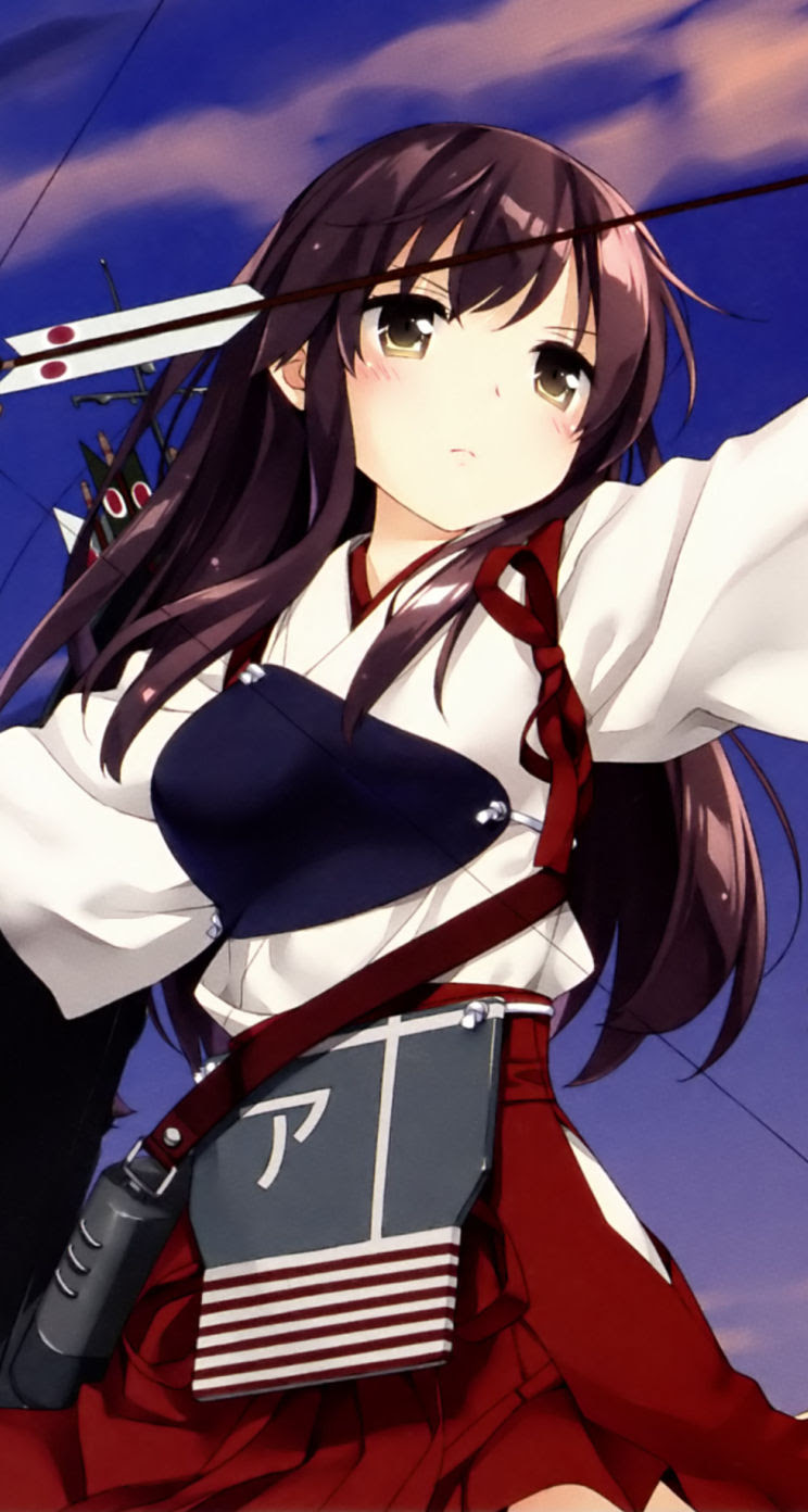艦これ Iphone壁紙 画像 4 赤城 Iphone5壁紙 744 1392 Ios7用 他 アニメ壁紙ネット Pc Android Iphone壁紙 画像