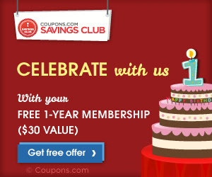 Get premium coupons in the Coupons.com Savings Club