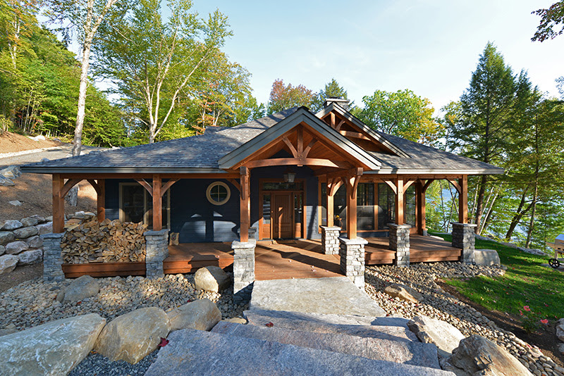 Hybrid Timber Frame House Plans Archives - MyWoodHome.com