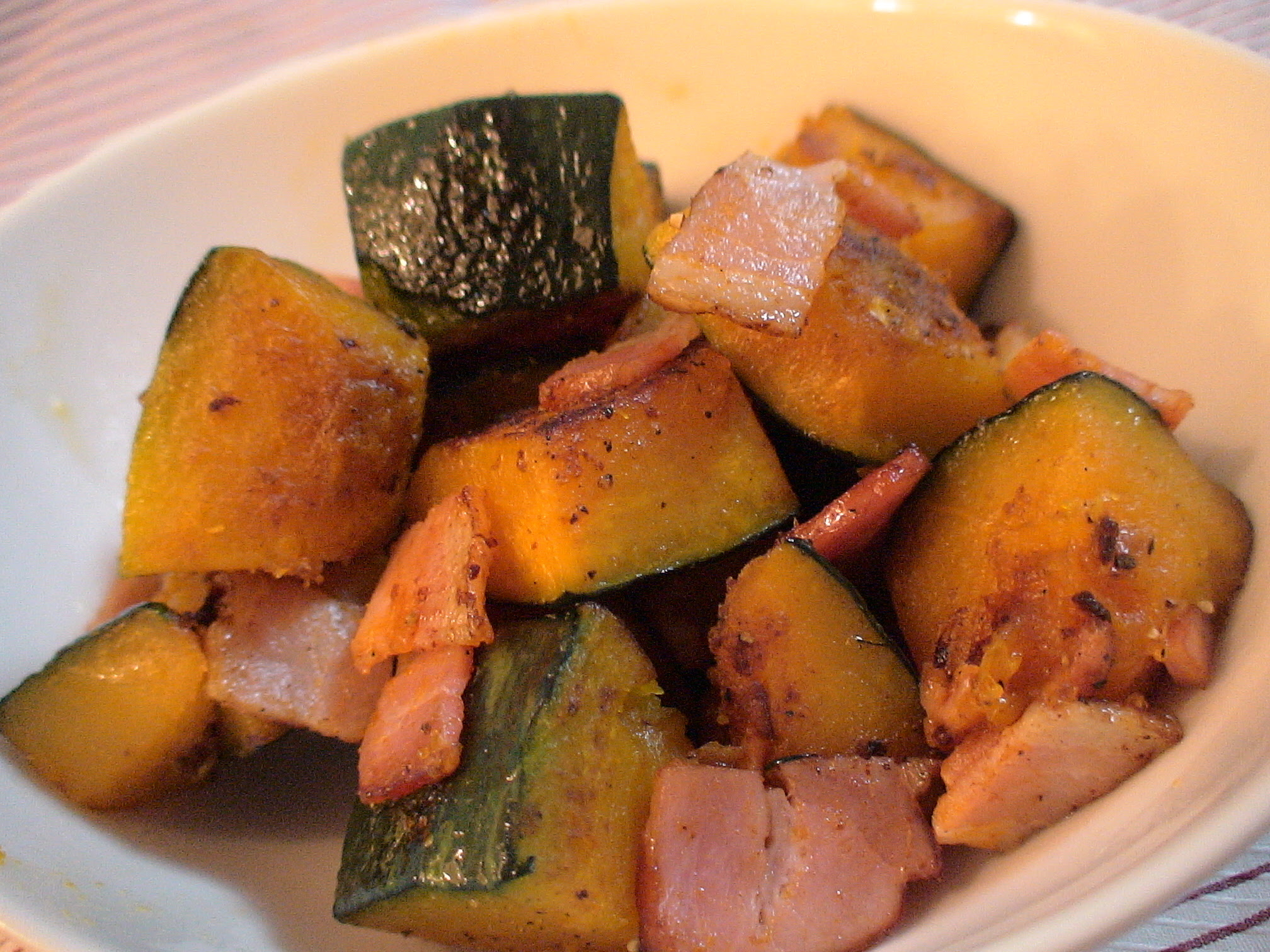 はなまる カボチャとベーコンのソテー おかず 三ツ星主婦の 簡単 家庭料理レシピ 作り方