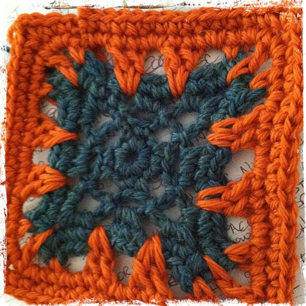 Base motif in the crochet pattern set by Knot By Gran'ma Base motif in the crochet pattern set by Knot By Gran'ma