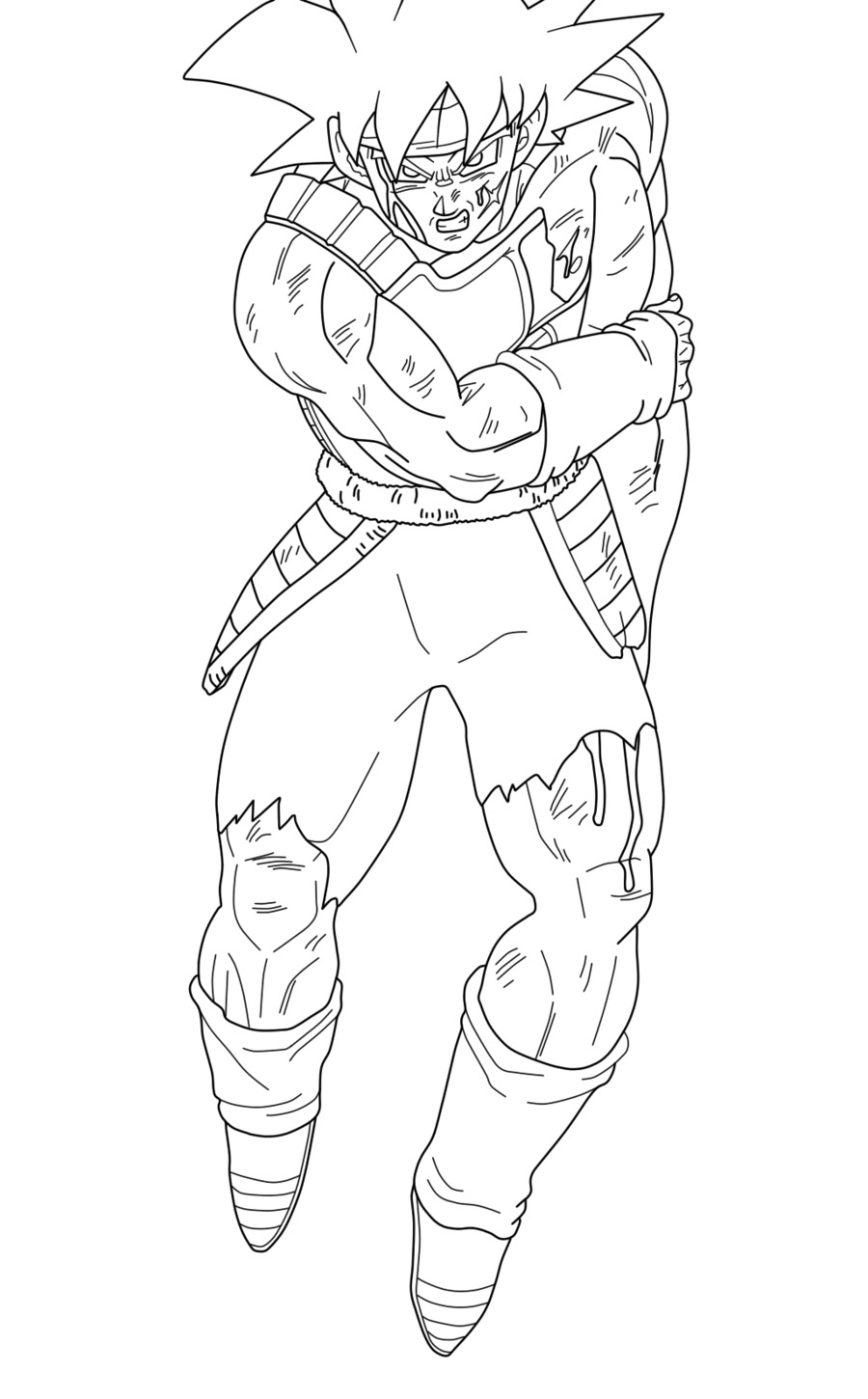 Coloriage Bardock Dragon Ball   imprimer et colorier