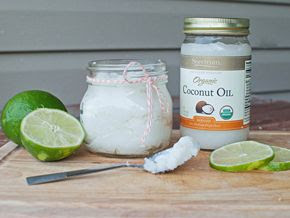 coconut-lime sugar scrub