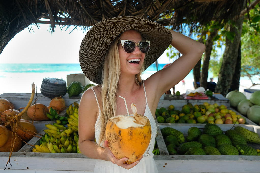 Coconut Stand on Mahe Island 