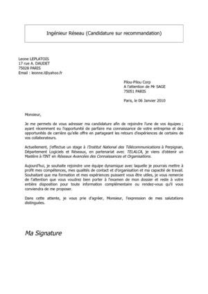 Calaméo - Lettre Motivation Cyber Orange - Ingénieur Réseau