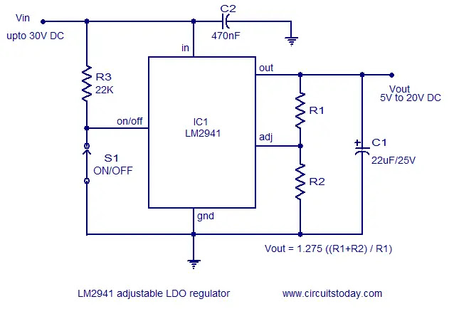 practical LDO regulator circuit
