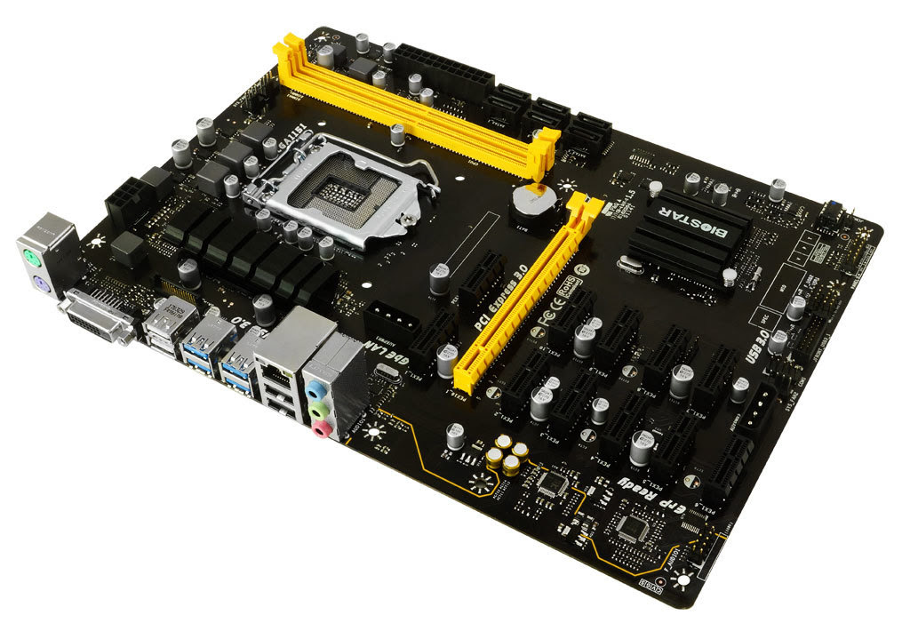 BIOSTAR Announces the TB250-BTC PRO: The 12-GPU Ready Crypto Mining Motherboard! - TheOverclocker