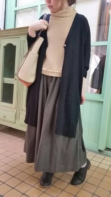 正規販売 Yarra ガウチョパンツ リネンロングカーディガン Vanilla バニラ ナチュラルファッションセレクトショップ