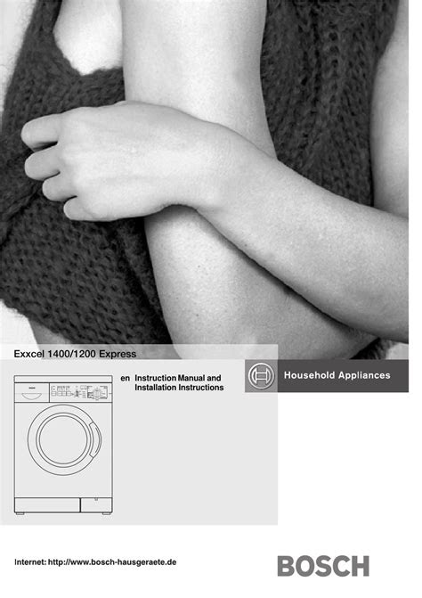 Free Bosch Exxcel Washing Machine Instruction Manual (PDF / ePub)