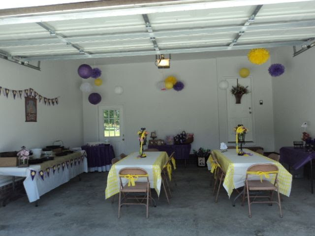 Garage party decorations | Tangled Birthday Party | Pinterest