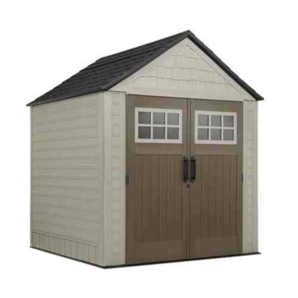 Rubbermaid Big Max 7 ft. x 7 ft. Storage Shed with Free ...