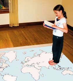 walk through the continents print maps large and small free