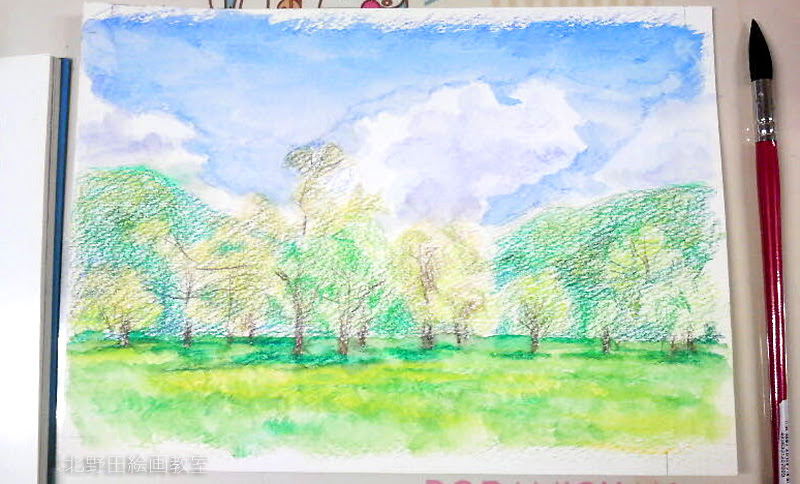 水彩色鉛筆のご紹介 北野田絵画教室