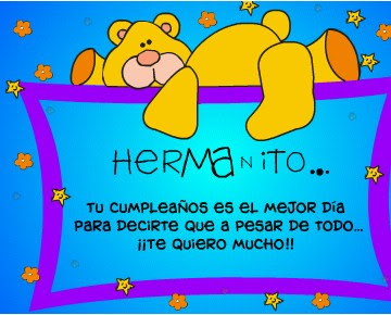 Tarjetas para el cumpleaños de un hermano