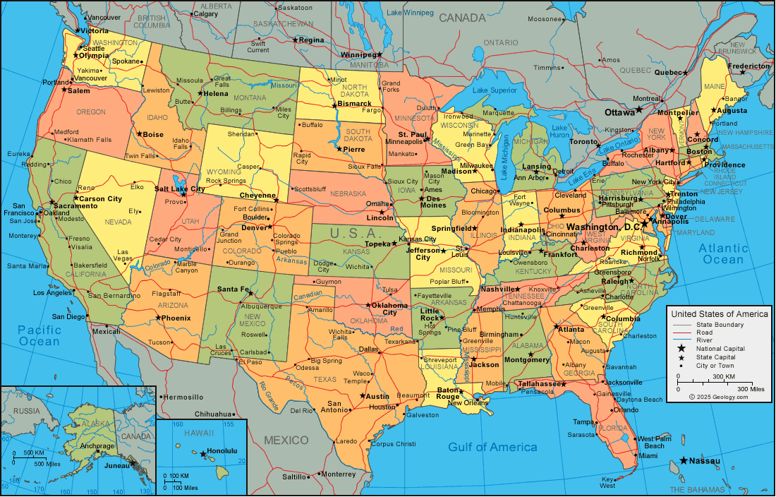 MAP OF UNITED STATES