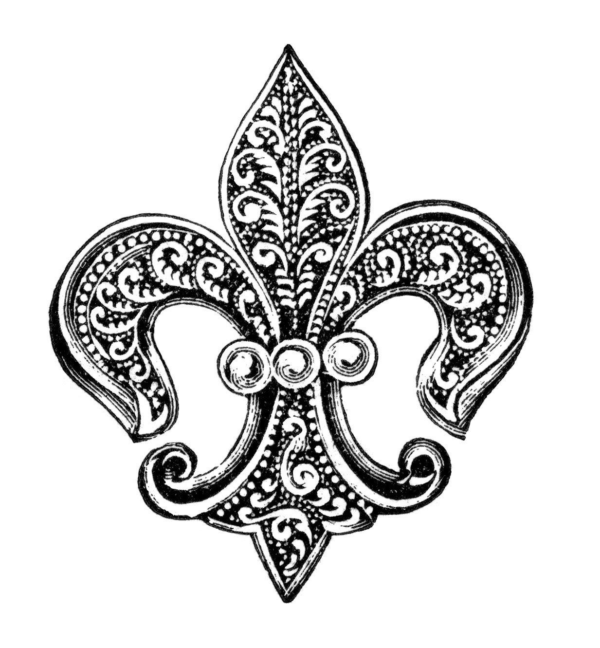 Design fleur de lis clipart  Clipartix