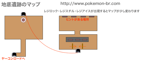 マップ 地底遺跡 ポケモン ブラック2 ホワイト2攻略広場