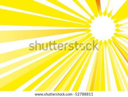 cartoon sun rays. stock vector : Sun rays