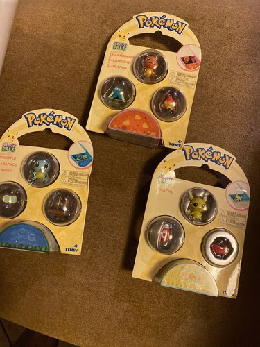 Sealed Tomy Pokemon Petite Pals Charmander Pikachu Squirrel Figures New Tv Movie Character Toys Toys Hobbies