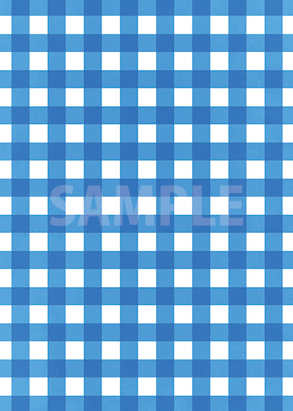 青色のギンガムチェック柄a4サイズ背景素材 無料 商用可能 サイズ 背景テンプレートダウンロードサイト