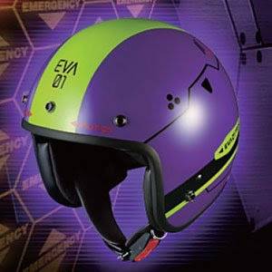 Cdjapan Rebuild Of Evangelion Bike Helmet Eva 01 Character Goods Collectible