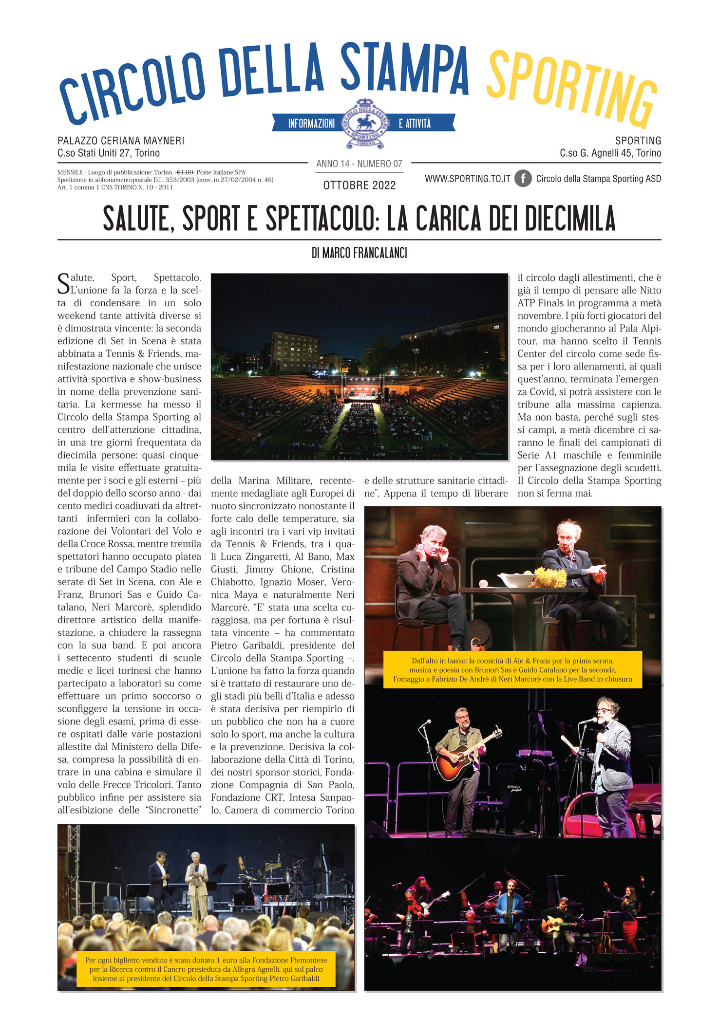 News - Il Circolo della Stampa Sporting