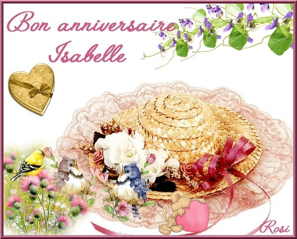 Bon Anniversaire Isabelle