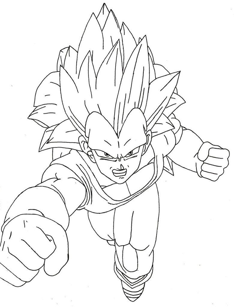 Goku Ssj3 Coloring Pages at GetColorings.com | Free ...