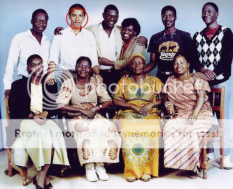 Barack and African Family